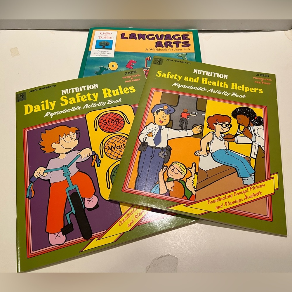 NWT LOT OF 3 CHILDREN’S SCHOOL WORKBOOKS.